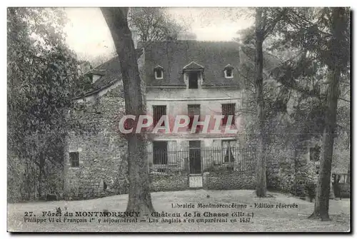 Cartes postales Foret du Montmorency chateau de la Chasse (XII s)