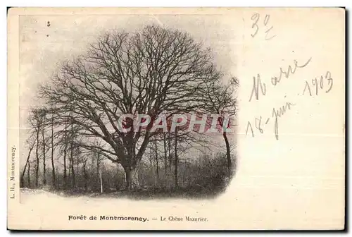 Cartes postales Foret de Montmorency Le Chene Mazurier