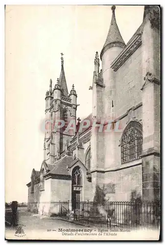 Ansichtskarte AK Montmorency Eglise saint Martin Details d archirecture de I Abside