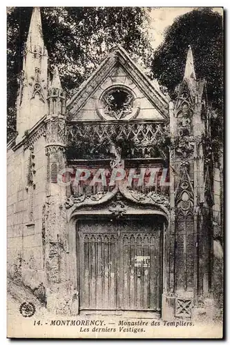 Cartes postales Montmorency Monastere des Templiers Les derniers Vestiges