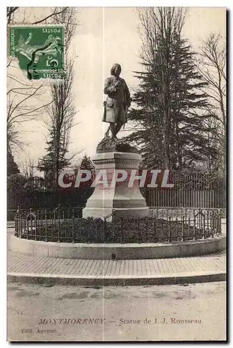 Cartes postales Montmorency Statue de J J Rousseau