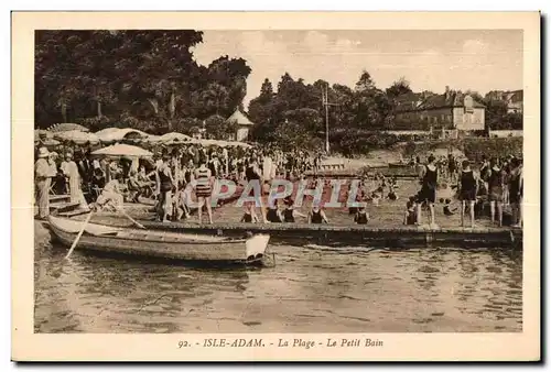 Ansichtskarte AK Isle Adam La Plage Le Petit Bain