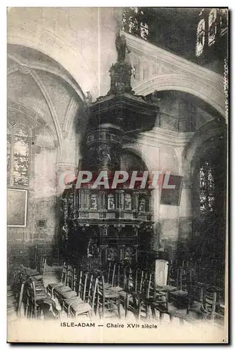 Cartes postales Isle Adam Chaire XVI e siecle
