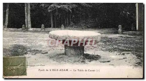 Cartes postales Foret de L isle adam la table de cassan