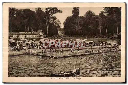 Cartes postales Isle adam la plage