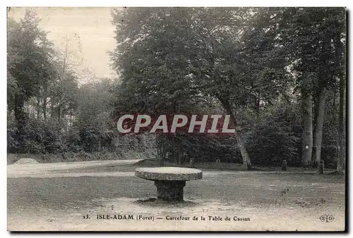 Cartes postales Isle adam (Foret) carrefour de la table de cassan