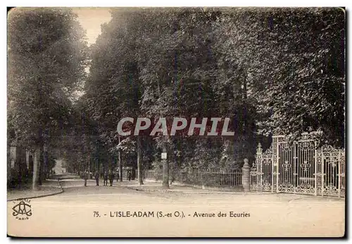 Cartes postales L isle adam (S et O ) avenue des ecuries