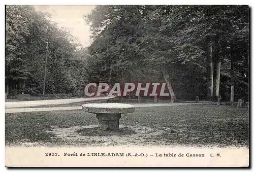 Cartes postales Foret de l isle adam (S - -O0 la table de cassan