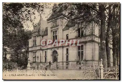 Cartes postales L isle adam (S et O 0 L hotel de ville