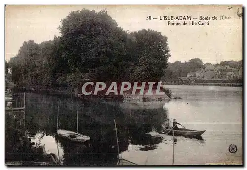 Cartes postales L isle adam bords de pointe de I lle conti