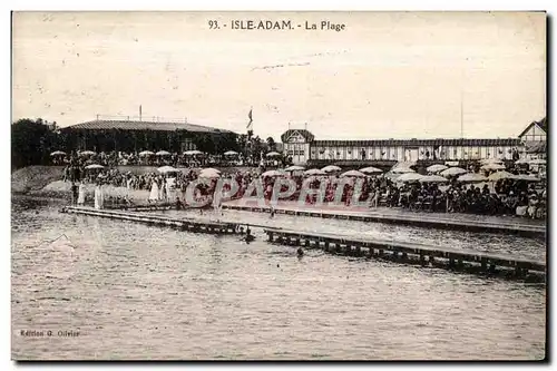 Cartes postales L isle adam La plage
