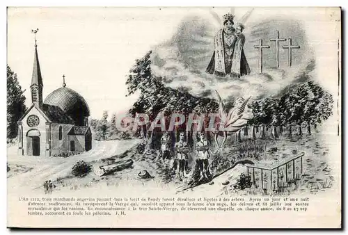 Cartes postales Trois Marrchands Angevins Passant Dans la Foret de Bondy Ange Angel