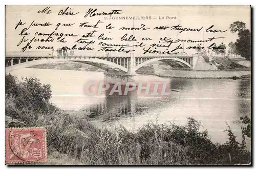 Cartes postales Gennevilliers Le Pont