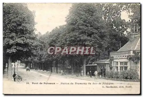 Cartes postales pont de Puteaux Station du Tramway du Bois de Boulogne