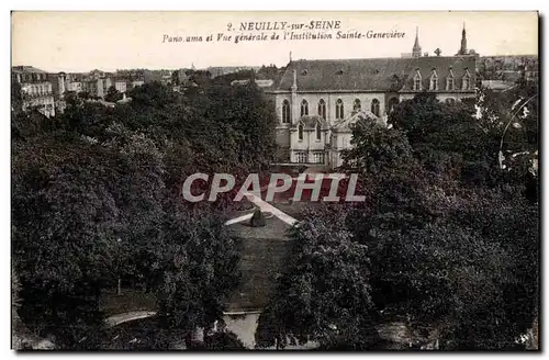 Ansichtskarte AK Neuilly sur Seine Panorama et Vue generale de l Institution Sainte Genevieve