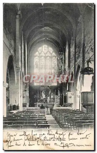 Ansichtskarte AK Sceaux Interieur De I Eglise