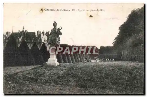 Ansichtskarte AK Sceaux Chateau De Statue en Gaine De L Ete