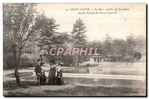 Ansichtskarte AK Saint Cloud Le Parc Jardin Du Trocadero Ancien Kiosque Du Prince Imperial