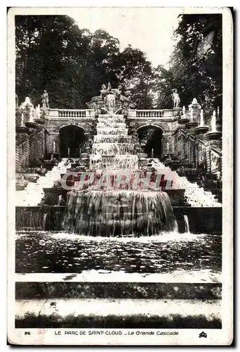 Cartes postales Le Parc de Saint Cloud La Grande Cascade