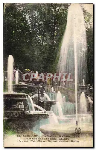 Ansichtskarte AK St Cloud Le Parc Grandes Eaux La Grande Cascade Motifs The Park Water Works The Great Cascade Mo