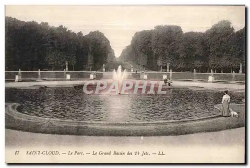 Ansichtskarte AK Saint Cloud Le Parc Le Grand Bassin