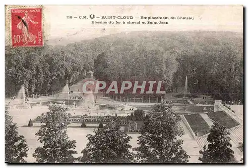 Ansichtskarte AK Saint Cloud Emplacement du Chateau