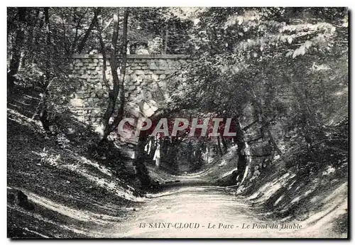 Cartes postales Saint Cloud Le Parc Le Pont du Diable