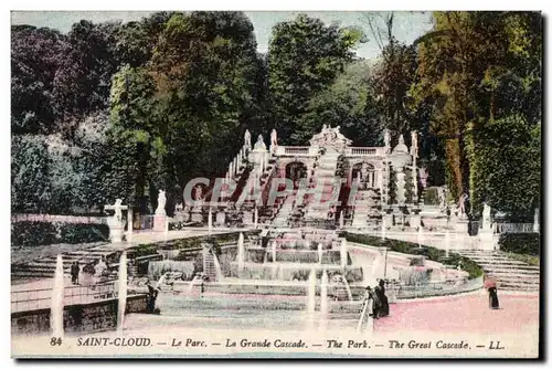 Cartes postales Saint Cloud Le Parc Le Grande Cascade