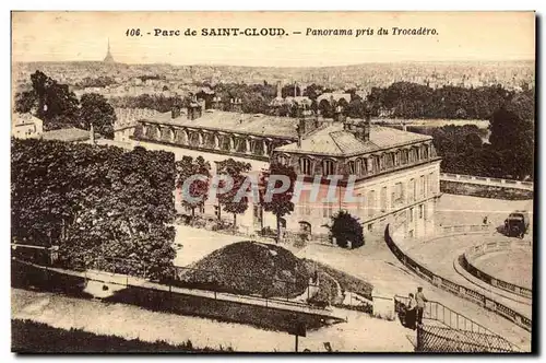 Cartes postales Parc de Saint Cloud Panorama pris du Trocadero