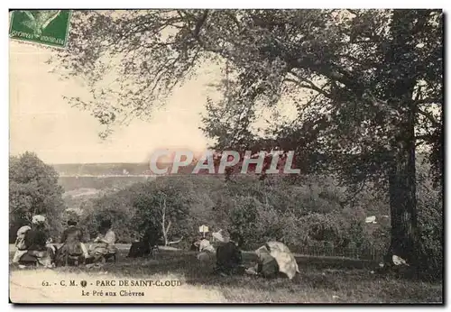 Ansichtskarte AK Parc De Saint Cloud Le Pre aux Chevres Chevre Goat