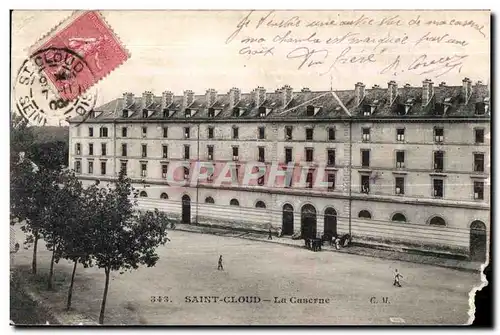 Cartes postales Saint Cloud La Caserne Militaria