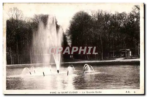 Cartes postales Parc de Saint Cloud La Grande Gerbe