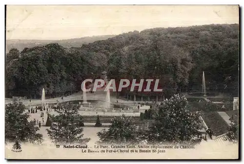 Ansichtskarte AK Saint Cloud Le Parc Grandes Eaux Ancien emplacement du Chateau