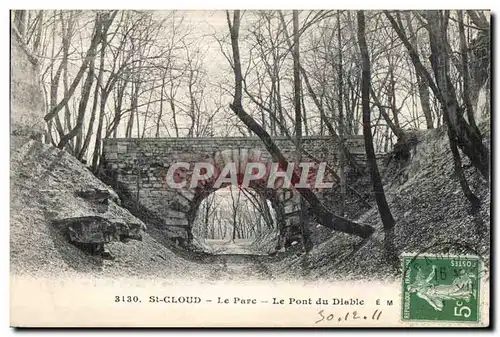 Cartes postales SAINT CLOUD Le Parc Le Pont du Diable