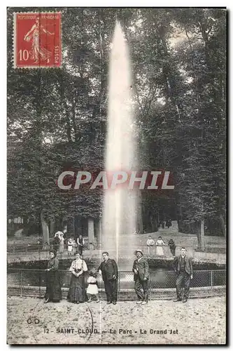 Cartes postales Saint Cloud Le Parc Le Grand Jet