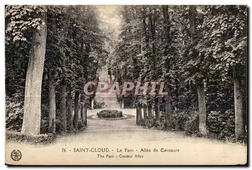 Cartes postales Saint Cloud Le Parc Allee de Centaure