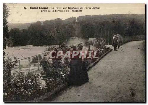 Cartes postales Saint Cloud Le Parc Vue Generale du fer a Cheval