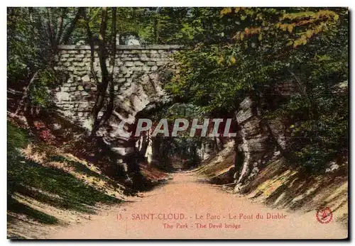 Cartes postales Saint Cloud Le Parc Le Pont du Diable