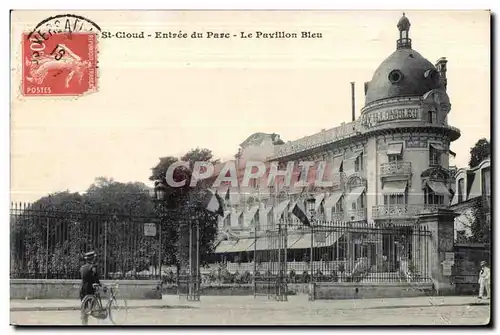 Cartes postales Saint Cloud Entree du Parc le pavillon Bleu