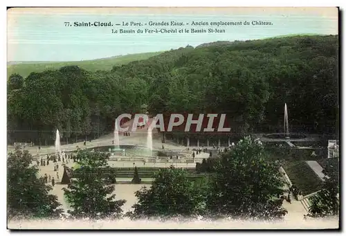 Cartes postales Saint Cloud Le Pare Grnades Eaux Ancien emplacement du chateau