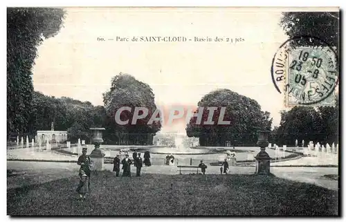 Cartes postales Parc de Saint Cloud Bassin des 2 jets