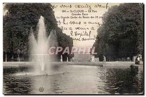 Cartes postales Saint Cloud Le Pare Grandes Eaux