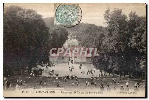 Ansichtskarte AK Saint Cloud Perspective de l Allee du Fer a Cheval