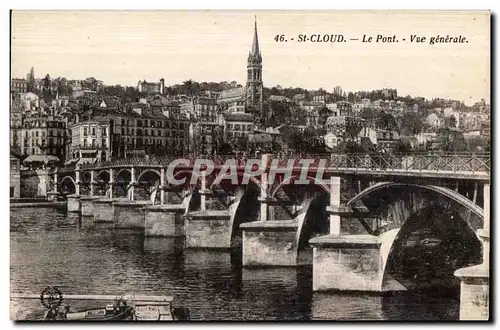 Cartes postales Saint Cloud Le Pont Vue generale