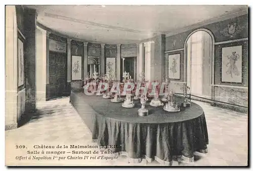 Cartes postales Chateau de la Malmaison Rueil Salle a manger Surtout de Table