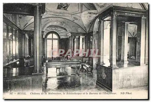 Ansichtskarte AK Rueil Chateau de la Malmaison la Bibliotheque et le Bureau de l Empereur