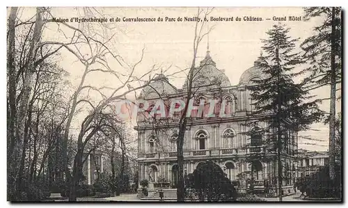 Cartes postales Maison d Hydrotherapie st de Convalescence du Parc de Neuilly