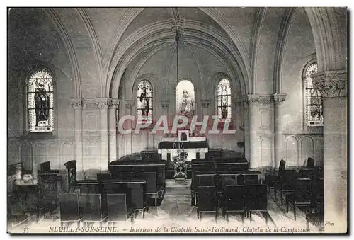 Ansichtskarte AK Neuilly Sur Seine Interieur de la Chapelle Saint Ferdinand Chapelle de la Compassion