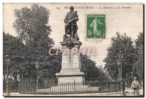 Ansichtskarte AK Neuilly Sur Seine La Statue de J R Perronet