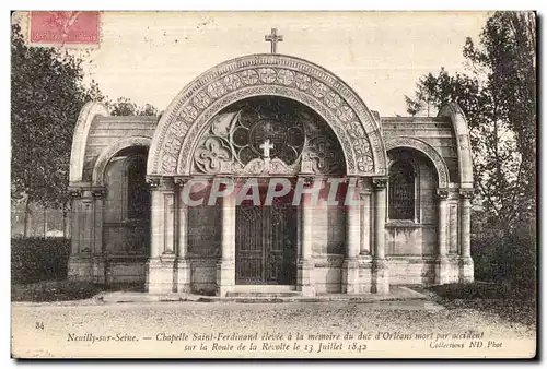 Cartes postales Neuilly Sur Seine Chapelle Saint Ferdinand eleve a la memoire du duc d Orleans mort par accident